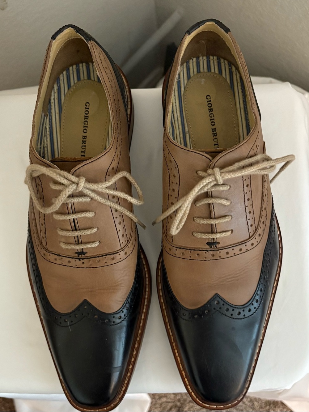 Giorgio Brutini Men's Daunt Tuxedo Oxfords Shoes Size 9.5